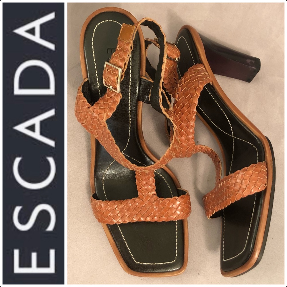 Escada Italian Leather Sandals